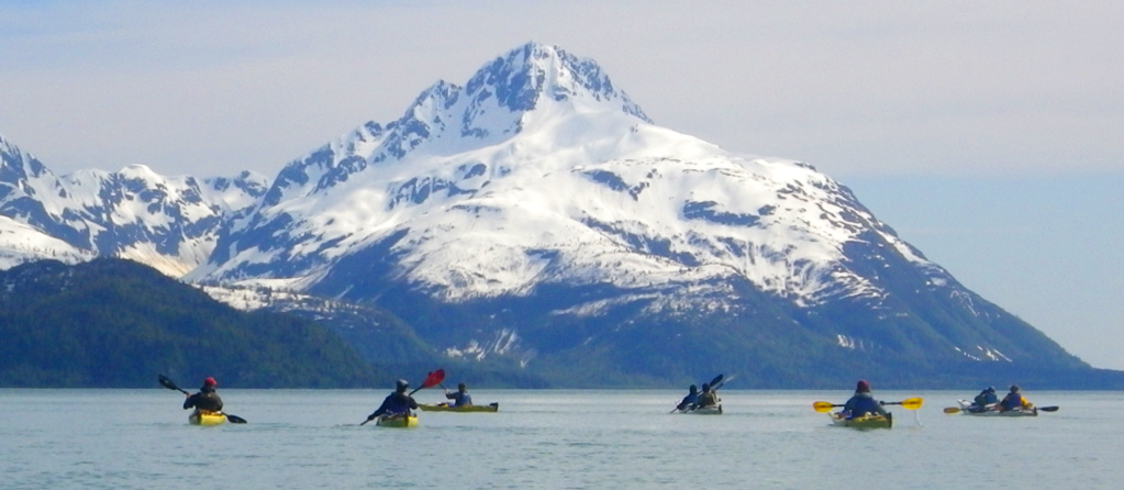 Kayaking course in Glacier Bay National Park